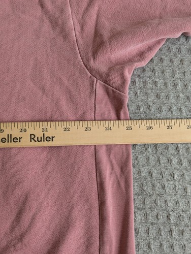 Lacausa Sweatshirt Women Medium Pink Pullover Crewneck Organic Cotton USA Made - Picture 10 of 12