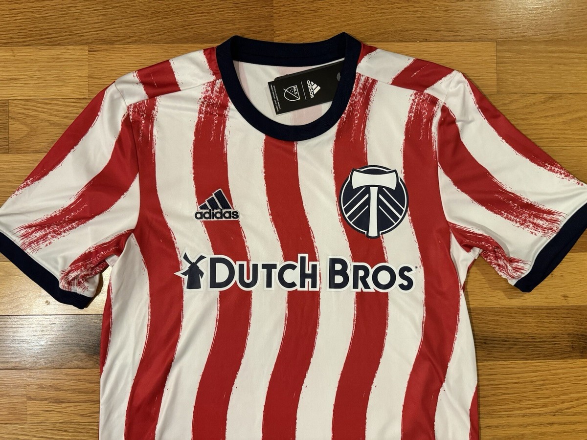 New S Adidas Portland Timbers Dutch Bros Pre-Match Training Jersey