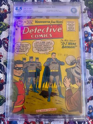 1955 DC DETECTIVE COMICS #225 CBCS 4.5 1ST MARTIAN MANHUNTER KEY GRAIL RARE WOW