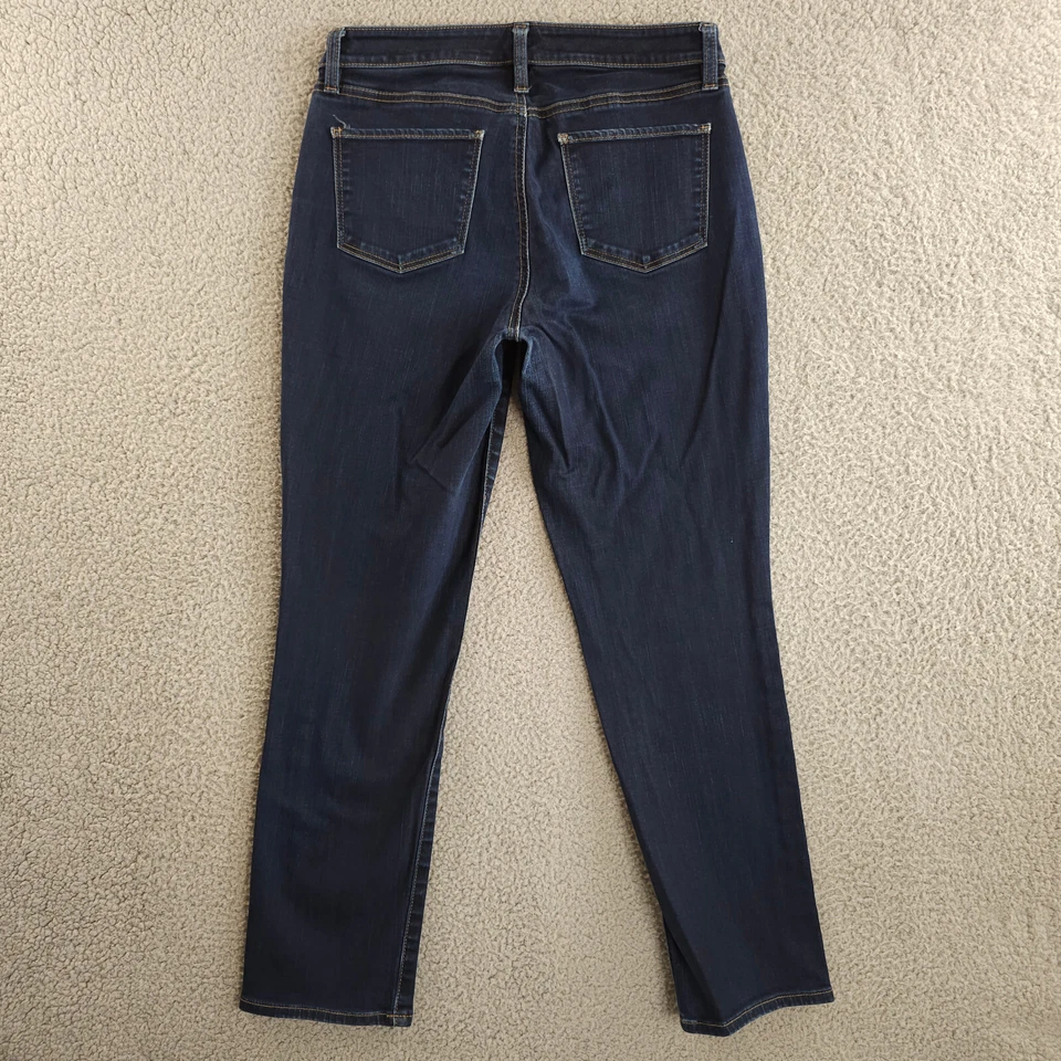 Talbots Jeans Womens 4P 4 Petite Blue Flawless 5 Pocket Straight Curvy FLAW - Image 2 of 4