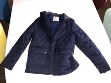 Zara Boys Collection Quilted Jacket Hooded Size 152 VGC Blue