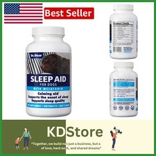 120 Count Dog Sleep Tablets - Natural Melatonin  Calming Herbs for Relaxation