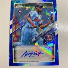 2021 Topps Chrome Update SAPPHIRE AUTO Nick Gordon RC Rookie Twins RA-NGO