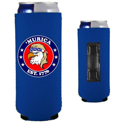 Murica 1776 Magnetic Slim Can Coolie