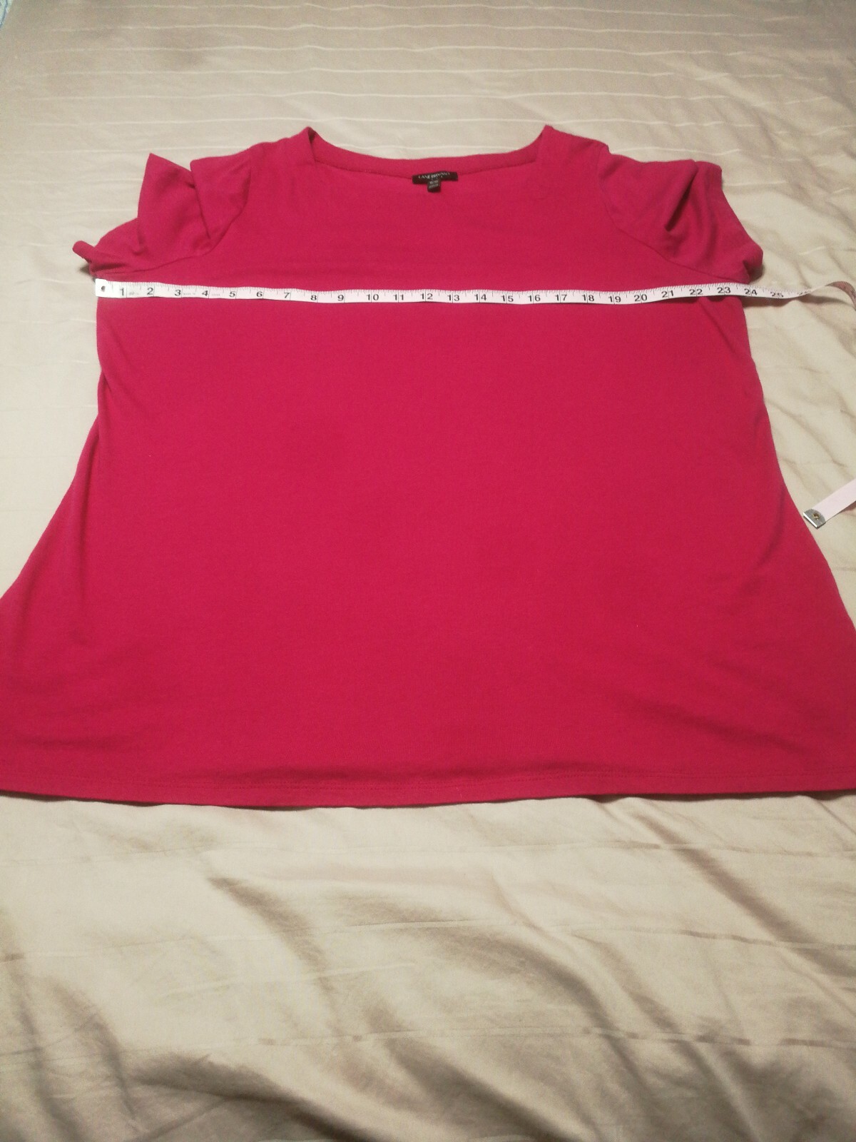 Lane Bryant Solid Square-Neck Solid Pink Top Shir… - image 11