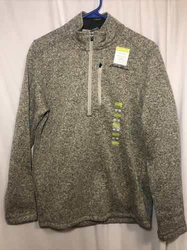Eddie Bauer Sweater Fleece Pull Over Men’s Size S New - 第 1/11 張圖片