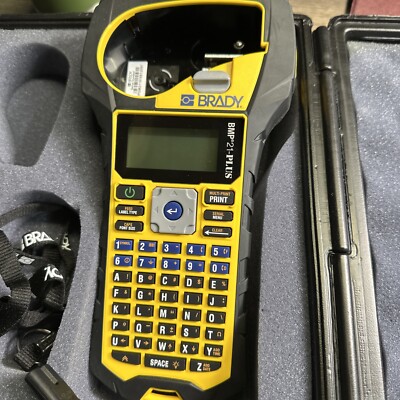 Brady BMP 21-Plus Label Printer, Carrying Case, Power Supply , M210 Magneticback