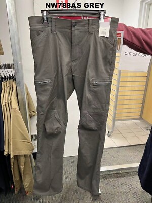 Wrangler Men s Outdoor ATG All Terrain Cargo Pant NW788AS GREY 40x30 NWT