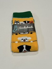 Puppies Yellow Color Crew Socks for Women Fun Socks Funky Socks Novelty Socks
