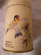 Blechdose Vögel, Blumen von RICHARD WEBB Ltd. 1977 Birds, Flower, guter Zustand