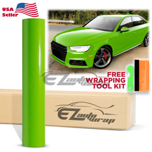 *Premium Gloss Glossy Vinyl Wrap Car Vehicle Sticker Decal Film Air Bubble Free - Foto 34 di 155