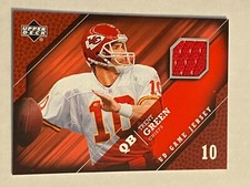 🏈 2005 Upper Deck UD Game Jersey #GJ-TG Trent GREEN 🏈