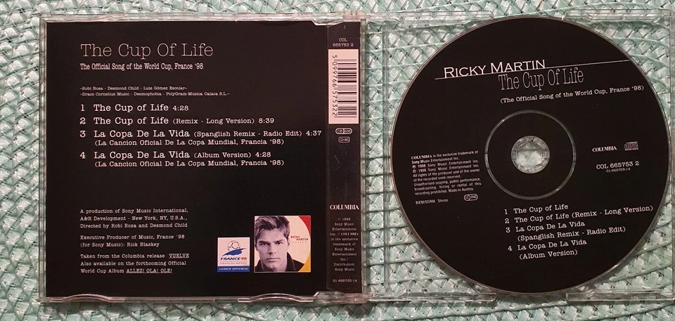Ricky Martin - The Cup Of Life - maxi cd -  1998 - Bild 2 von 2
