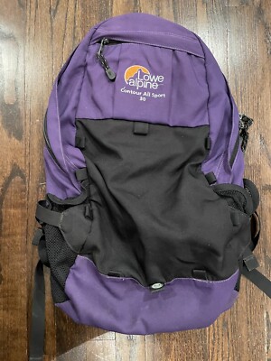 Lowe Alpine Contour Mountain 30 Backpack Purple Black Hiking