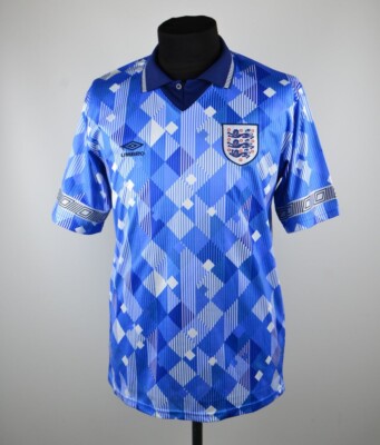UMBRO ENGLAND 1990/1992 THIRD FOOTBALL SHIRT SCORE DRAW L REISSUE