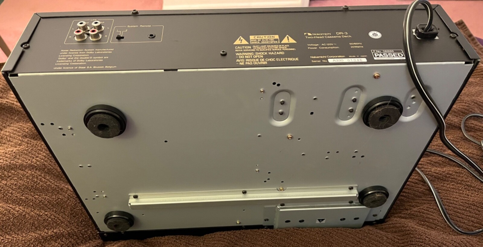 Nakamichi DR3 Two Head Cassette Deck Tested/Works VINTAGE eBay