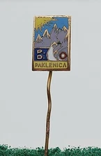 CLIMBING MOUNTAINEERING CROATIA - PD PAKLENICA old pin, badge KASUN 1960s !