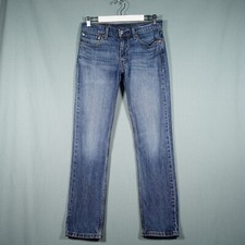 Levis 511 Jeans Mens W31 L32 Blue Straight Blank Tag Denim Pants Trousers Marble