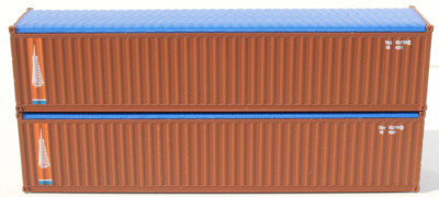 JTC N 40' Wave Side Corrugated Open/Canvas Top Container TRANSAMERICA pkg 402003