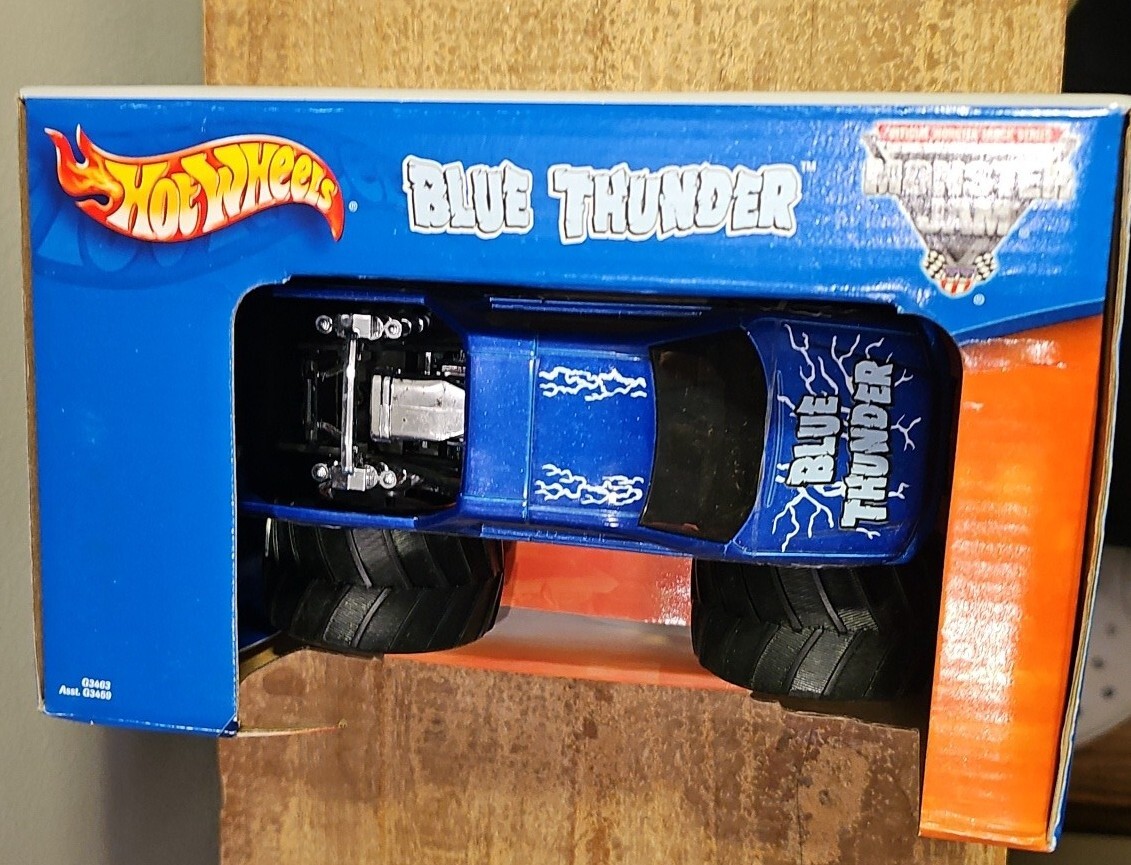 2004 HOT WHEELS MONSTER JAM 1:24 Blue Thunder METAL COLLECTION