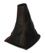 Gear Gaiter For Toyota Celica 1999-2005 Genuine Black Leather Red Stitching