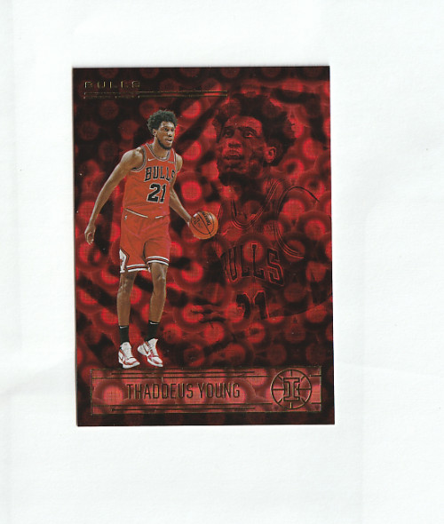 2020 Panini Illusions Thaddeus Young Asia Red #105 - Bulls