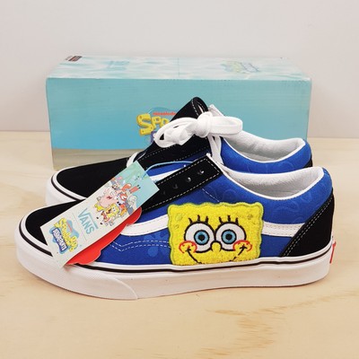 VANS X SPONGE BOB Size Womens US 8.5 or Mens US 7 Old Skool Sneakers Shoes NEW