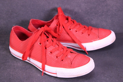 Converse Sneaker ll Star Classic OX Chucks Gr. 40 rot weiß Synthetik  BC757