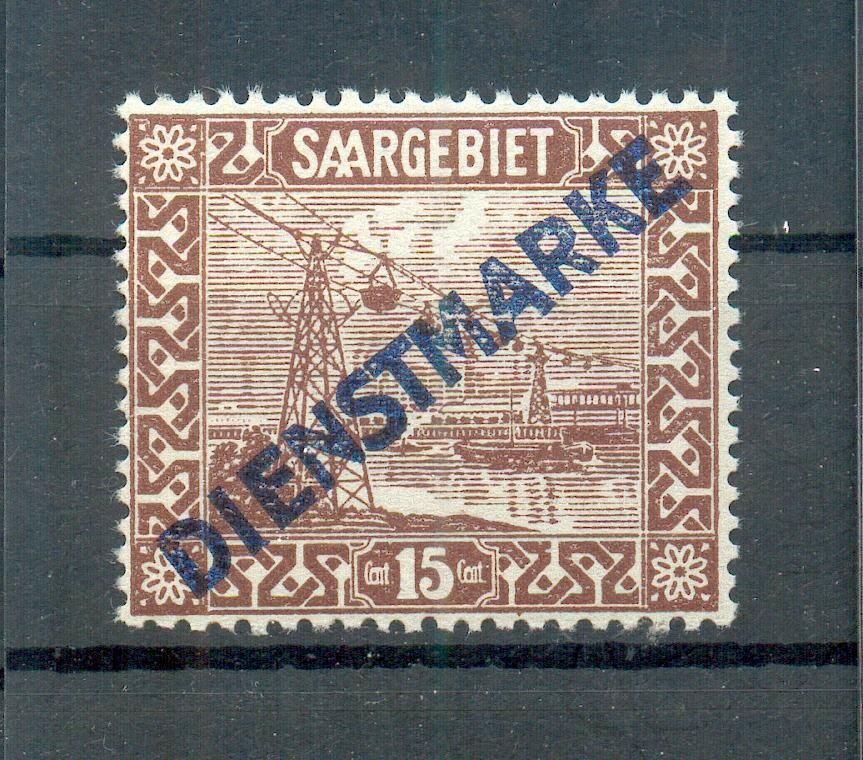Saar Dienst 4III Abart** MNH Postfrisch (72350