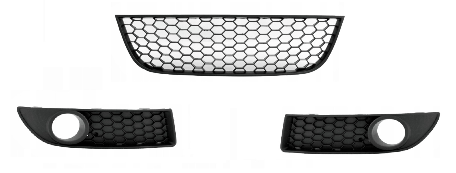 Grille prise d'air avant VW Polo 9N3 GTI calandre de pare-choc inférieure 3x pièces