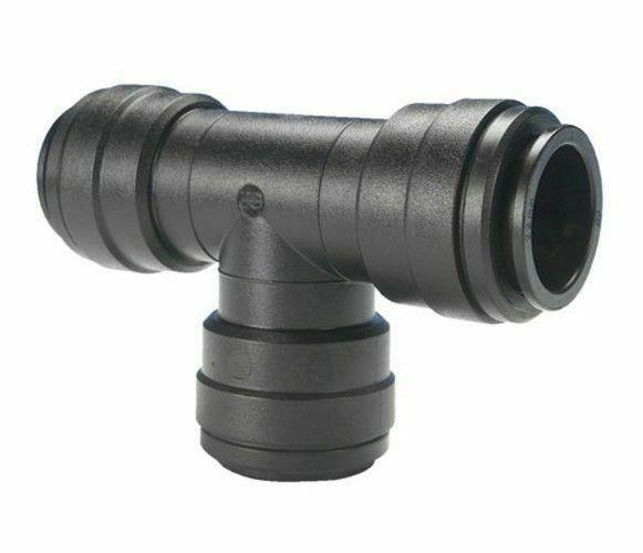Caravan Camper Pipe Quick Push Fit 12mm Tee Connector
