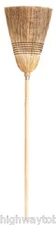 (12) Cequent Products 7020 Heavy Duty 100% Corn Brooms w Wood Handle