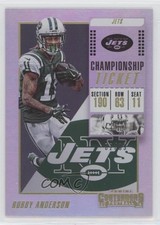 2018 Panini Contenders Championship Ticket 2/99 Robby Anderson #27 y0i