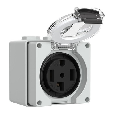 30Amp Power Outlet Box,125/250Volt NEMA 14-30R Receptacle Outdoor dustproof...