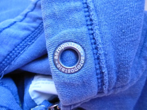 Aeropostale Hoodie Womens Medium Full Zip New York Embroidered 87 Distressed Y2K - Picture 13 of 22