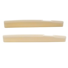 Musiclily Pro 2Pcs 71.12mm Compensated Bone Saddle For Taylor Acoustic Guitar