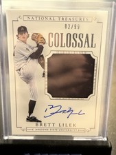 2015 Panini National Treasures Brett Lilek Colossal Patch Auto #/99 Arizona St U