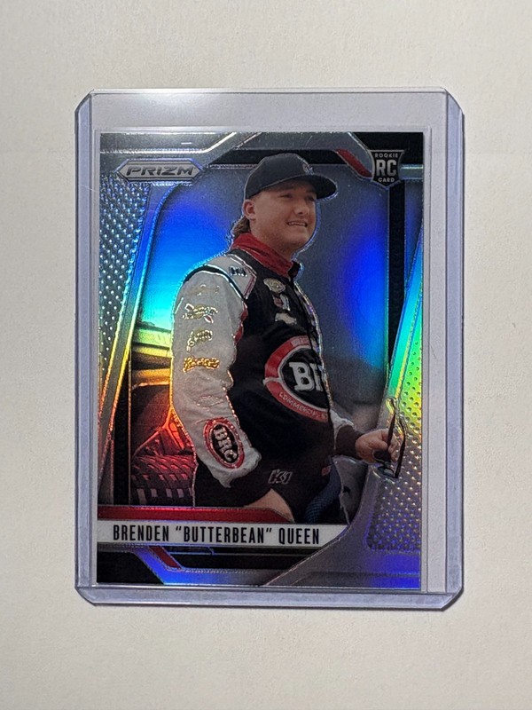 Brenden "Butterbean" Queen 2025 Panini Prizm NASCAR Rookie Silver Prizm