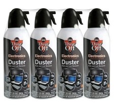 New Canned Air Falcon Dust-Off Compressed Computer Gas Duster 10 oz 4 Pack