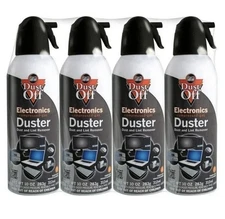 New Canned Air Falcon Dust-Off Compressed Computer Gas Duster 10 oz 4 Pack
