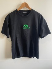 T-shirt z logo Balenciaga Slime - czarny/neonowy zielony - duży oversize