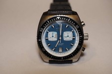 Zodiac Sea Dragon Chronograph blaues Zifferblatt Herrenuhr mit Box