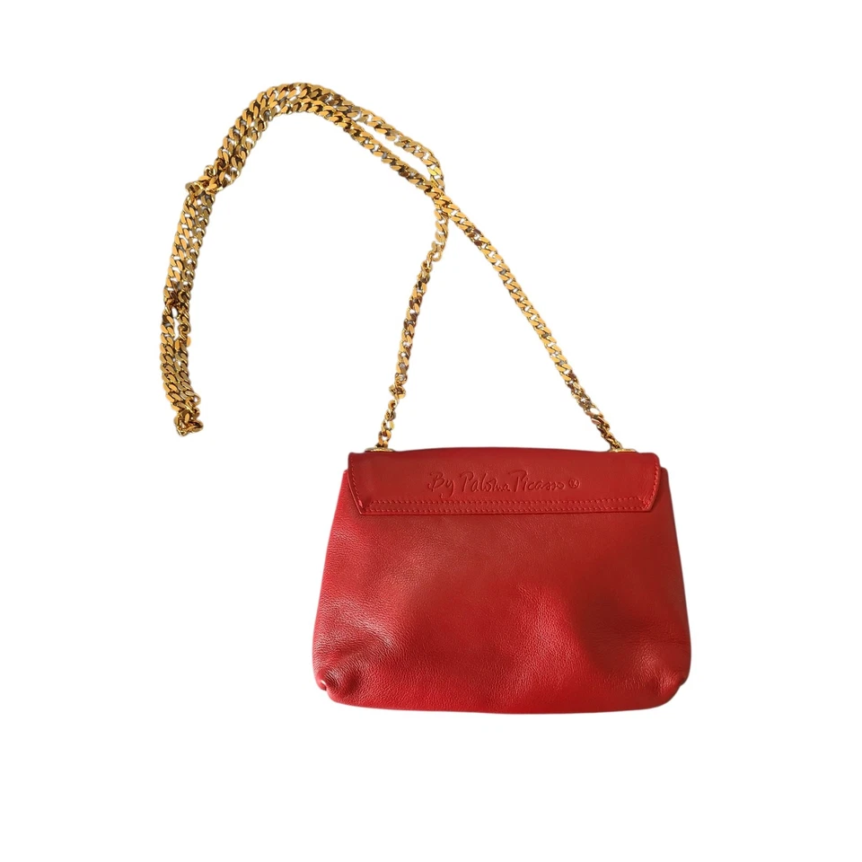 Bolso de hombro Paloma Picasso de cuero rojo vintage Foto 4 de 4