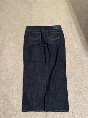 Ecko Unltd. Men's Black Baggy Jeans Vintage Y2K 90s Hip Hop Skater 38x32