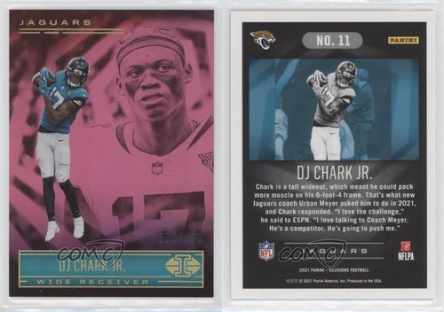 2021 Panini Illusioni Trofeo Collezione Rosa /399 DJ Chark Jr #11 z6b - Foto 3 di 3