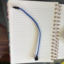 SATA Data Cable 7-Pin Blue Right Angle to Straight HDD SSD DVD 18  OEM