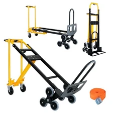 3 in 1 Heavy Duty Industrial Convertible Hand Truck Dolly,1000 LBS Yellow
