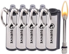 Permanent Match, Pack of 5, The Forever Lighter, Emergency Fire Starter Striker 