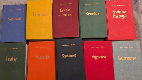 LOT OF 10 FODOR'S EUROPEAN TRAVEL GUIDES, 1958, HB, Good Condition, Maps - Imagen 1 de 21