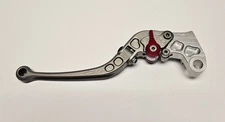 Yamaha R1 R6 R6S FZ6 FZ9 CRG Roll-A-Click Adjustable Folding Silver Clutch Lever